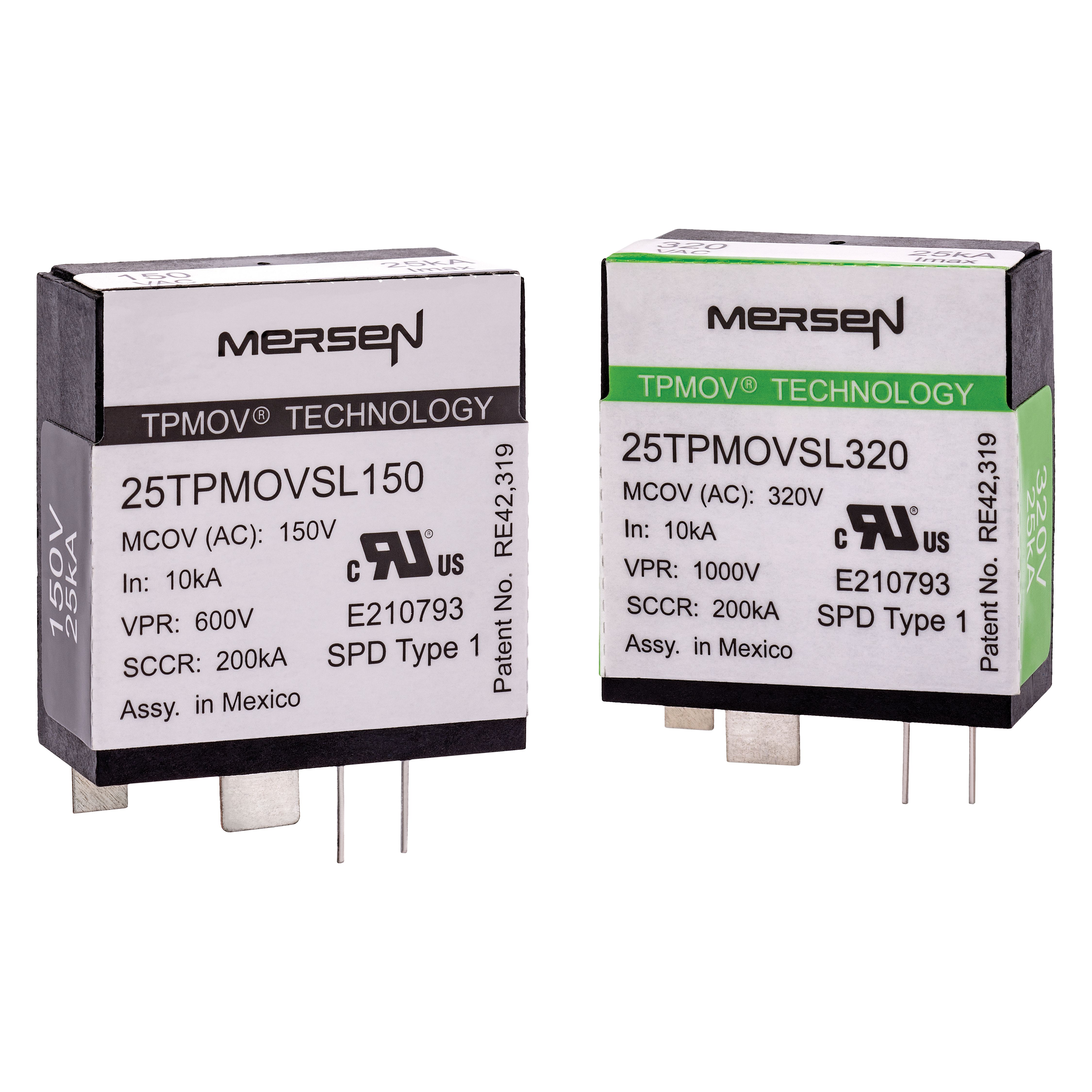 25TPMOVSL150 - SPD - TPMOV 150V Short Leads Microswitch 25 kA 500 pk